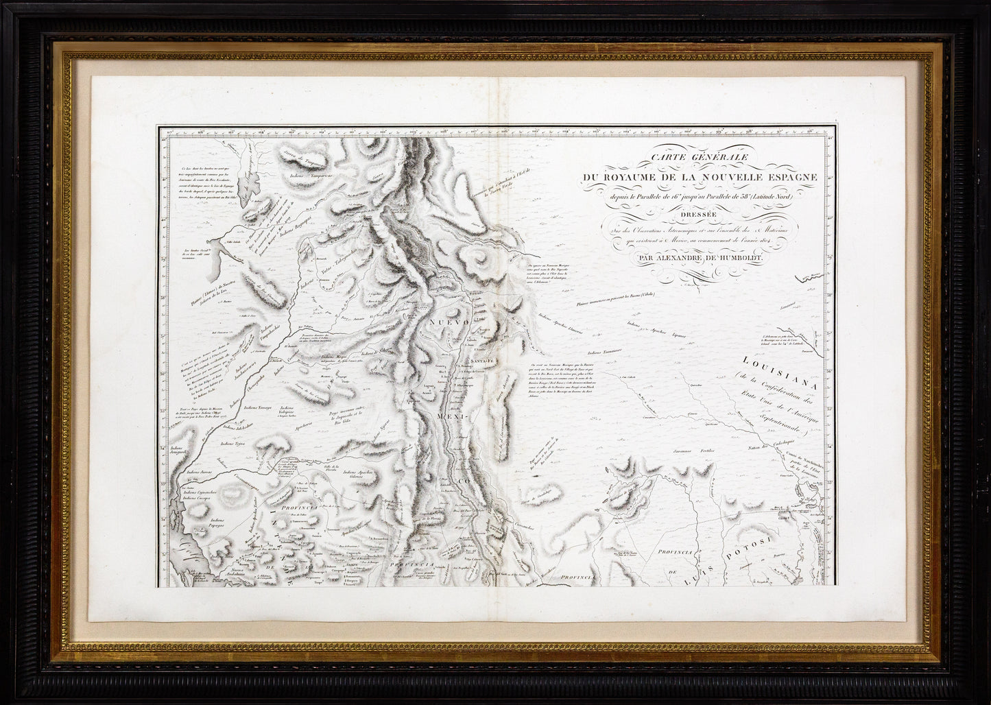 Alexander von HUMBOLDT (1769-1859), Carte Generale Du Royaume de la Nouvelle Espagne...., 1811.