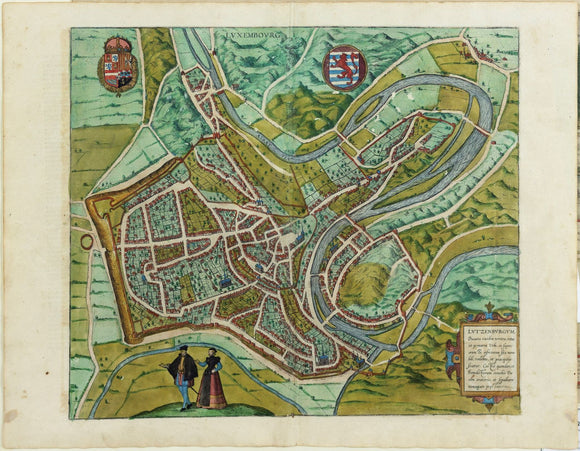 Braun & Hogenberg, [Luxembourg] Lutzenburgum
