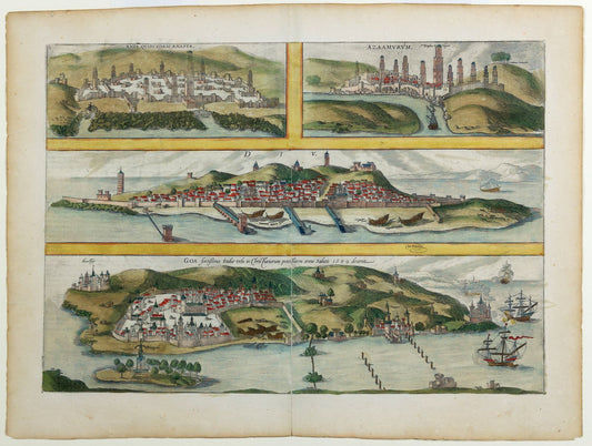 Braun & Hogenberg, [Casablanca, Goa, Diu and Azamor]