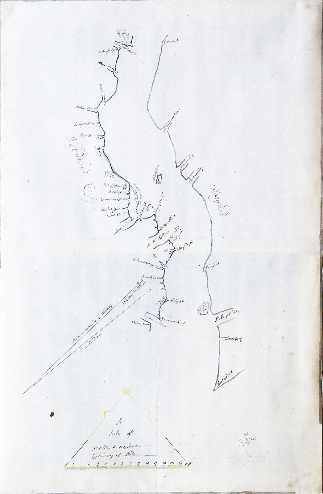 FAIRFAX DOCUMENTS, 3 Manuscript Maps delineating the Land of Lord Thomas sixth Lord Fairfax of Cameron (1693-1781)