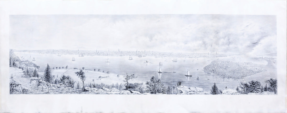 BILLING, Frederick William (1835-1914), Panoramic View of New York City from New Jersey