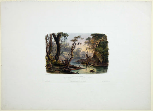 BODMER, Karl (1809-1893), Cutoff-River / Branch of the Wabash, Vig. VIII (State 2)