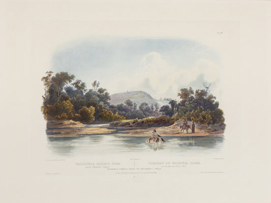 BODMER, Karl (1809-1893), Washinga Sahba's Grave on Blackbird's Hills, Vig. XII (State 3)