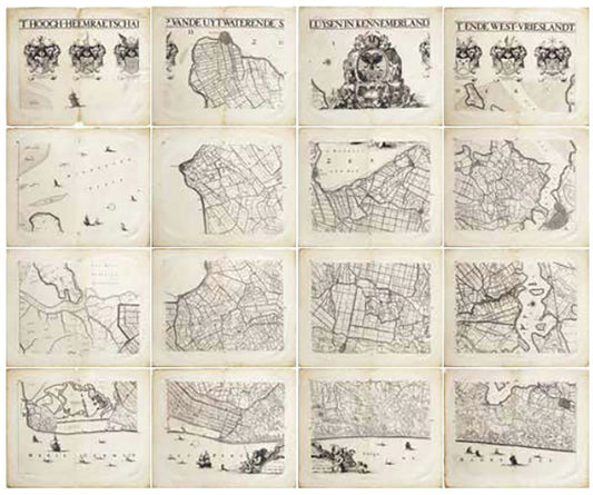 Jan Jansz Dou's Map of the Netherlands / Friesland