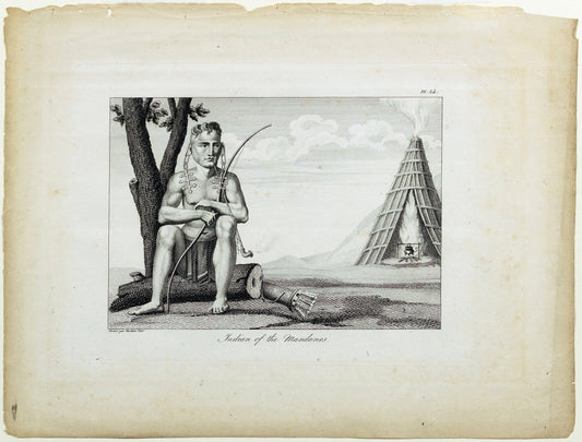 COLLOT, Georges Henri Victor (1750-1805), Indian of the Mandanes, Plate 24