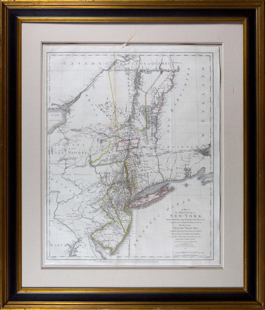 FADEN & SAUTHIER MAP OF THE PROVIENCE OF NEW YORK, 1776