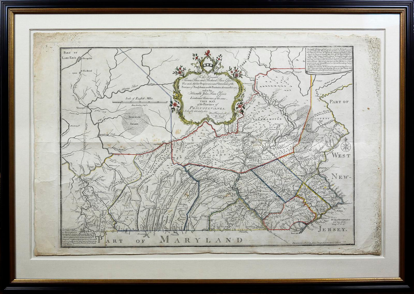 William Scull. Map of the Province of Pennsylvania. 1770.