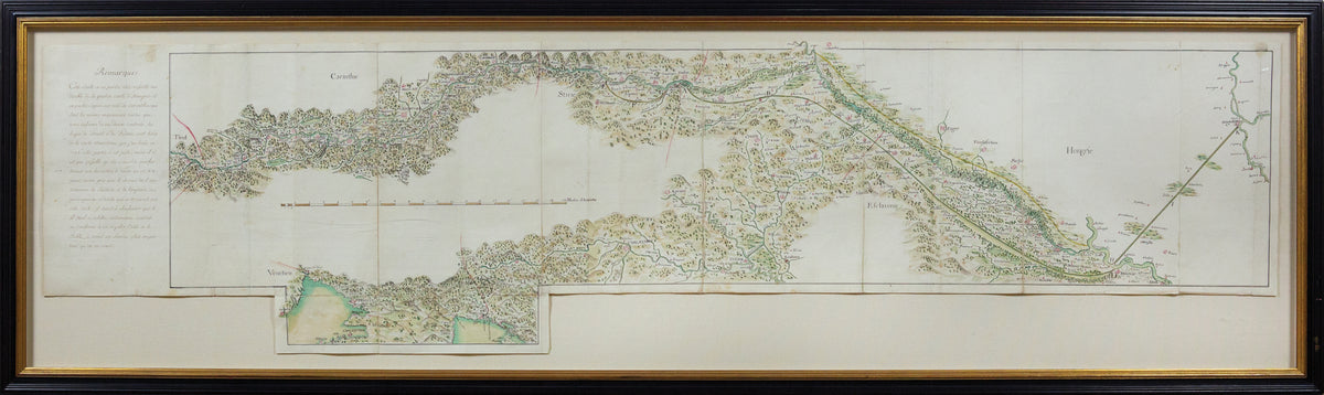 BELLIN, Jacques-Nicolas (1703-1772), The Drau River from Lienz in East Tirol to Zegedin in Hungary