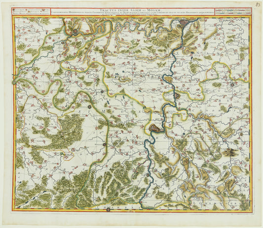 VISSCHER II, Nicholas (1649 – 1702), Tractus Inter Sabim et Mosam... [Belgium]