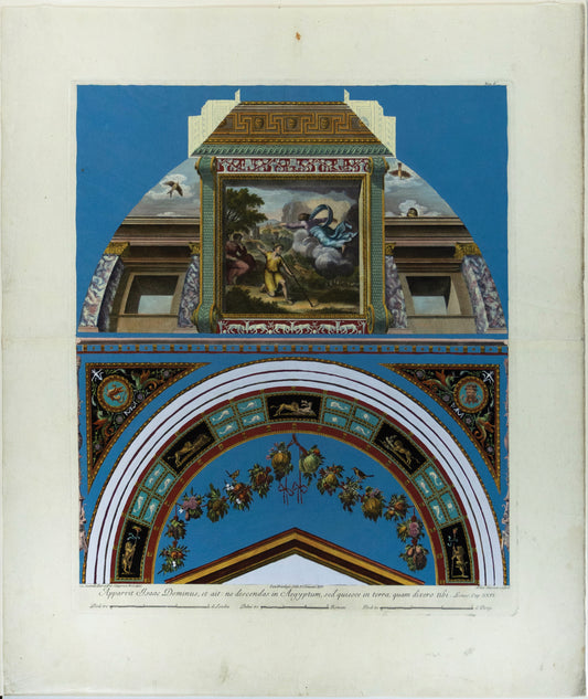 After Raffaello Sanzio d'Urbino, better known as "Rafael" (1483 - 1520), Num. V, Apparvit Isaac Dominus, et ait: ne descendas in Aegyptum, sed quiesce in terra, quam dixero tibi