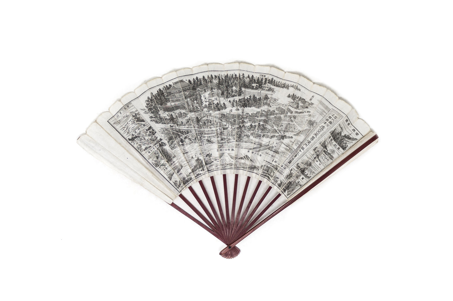 Geographical Fan, China, Korea and Japan