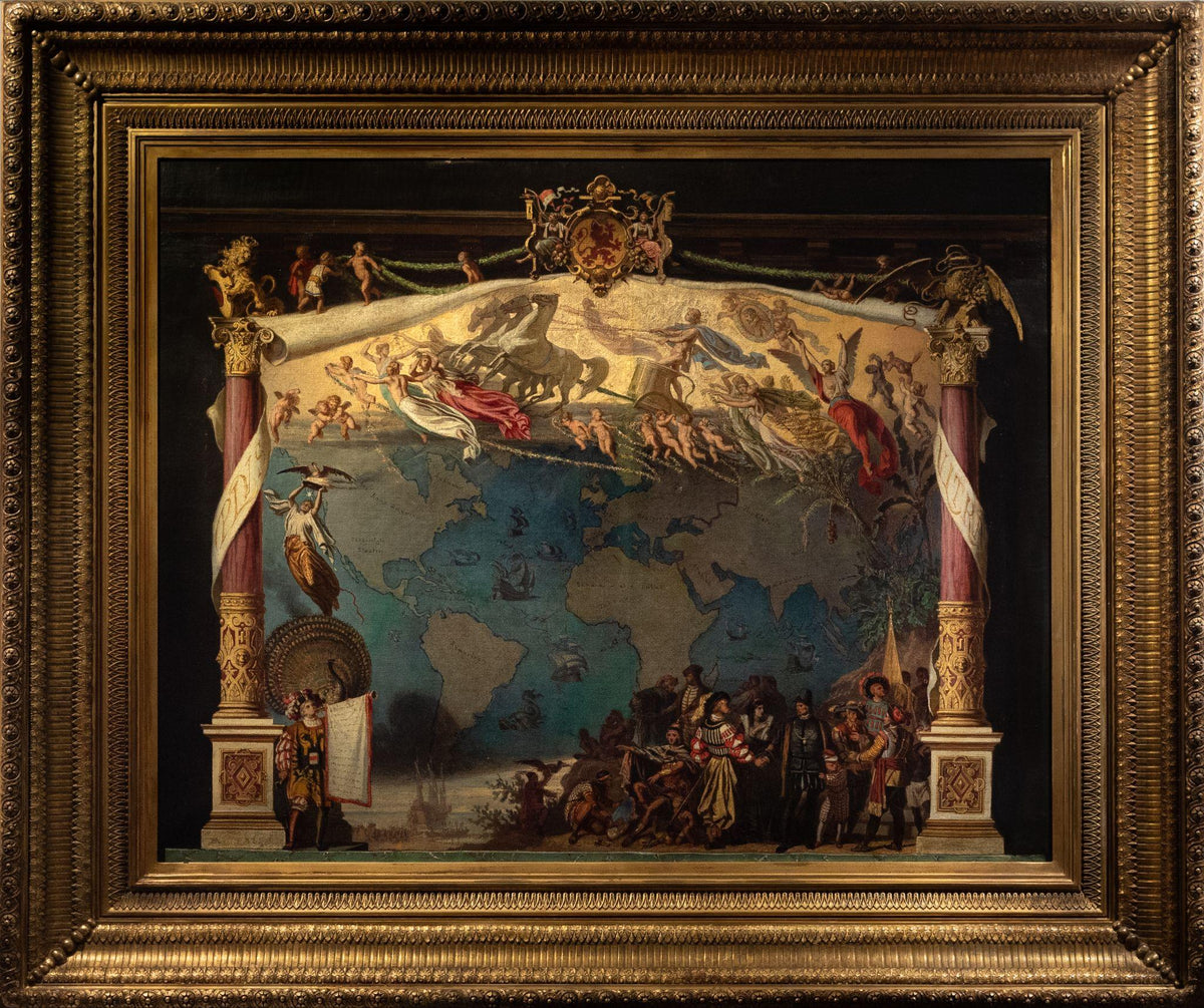LEUTZE, Emanuel Gottlieb (1816-1868), [Map of the World]