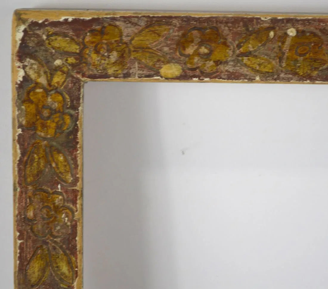 Polychrome Giltwood frame by House of Heydenryk