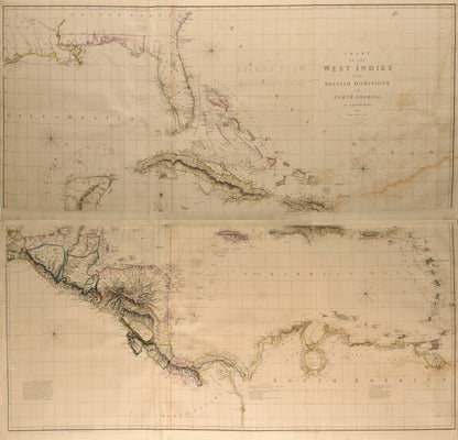 ARROWSMITH, Aaron (1750-1823), Chart of the West Indies and Spanish Dominions in North America