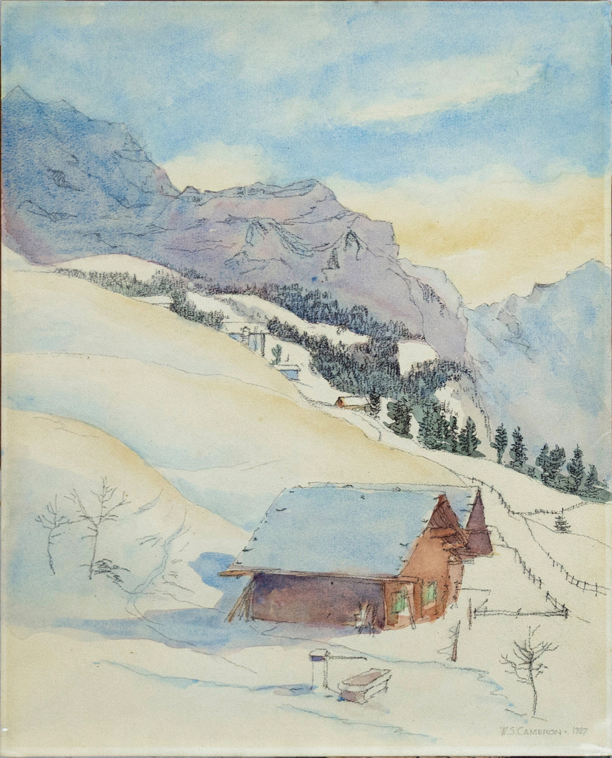 CAMERON, Lt. Col. William Spottswoods (b. 1884), Untitled, [Winter Cabin]
