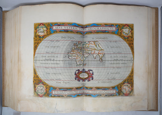 Ortelius' Theatrum orbis terrarum with the Pareregon with Superb Original Color