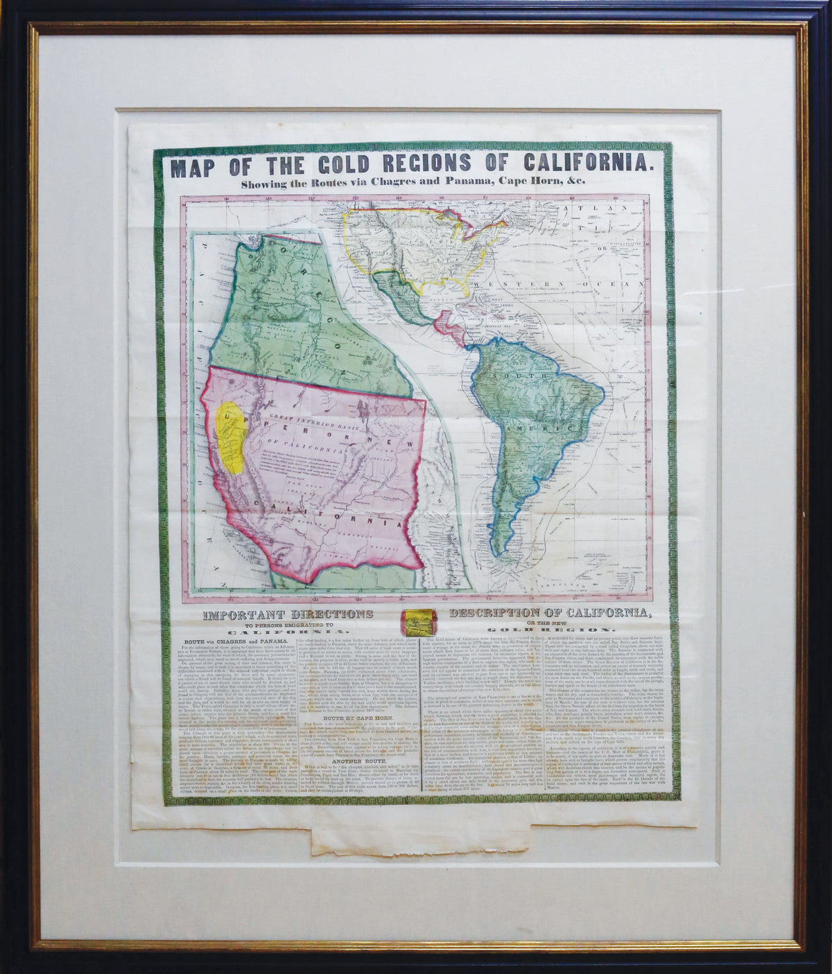 FARNHAM, T[homas] J[efferson] (1804–1848), Life, adventures and travels in California. To which are added the conquest of California, travels in Oregon, and history of the gold regions