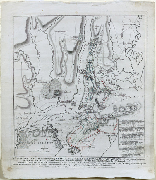 FADEN, William (1749 - 1836), A plan of New York Island with part of Long Island, Staten Island, and East New Jersey