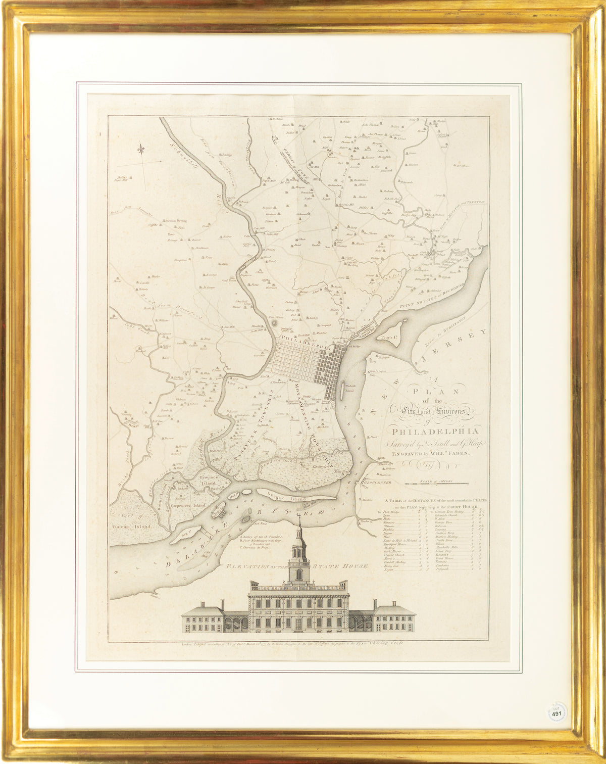 FADEN, William (1749 - 1836), A Plan of the City and Environs of Philadelphia