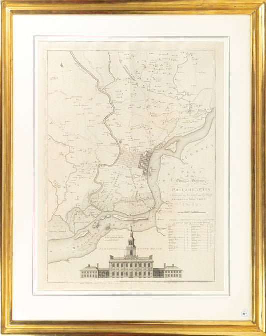 FADEN, William (1749 - 1836), A Plan of the City and Environs of Philadelphia