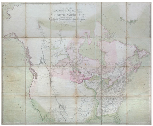 THE HECKROTTE COPY of Arrowsmith's map of North America 1795 (1811)