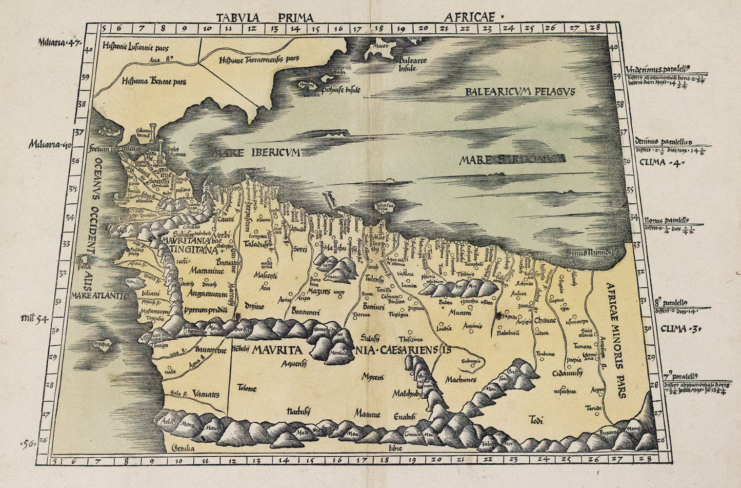 Ptomely & Waldseemuller. Tabula Prima Africa. Strasbourg: 1513