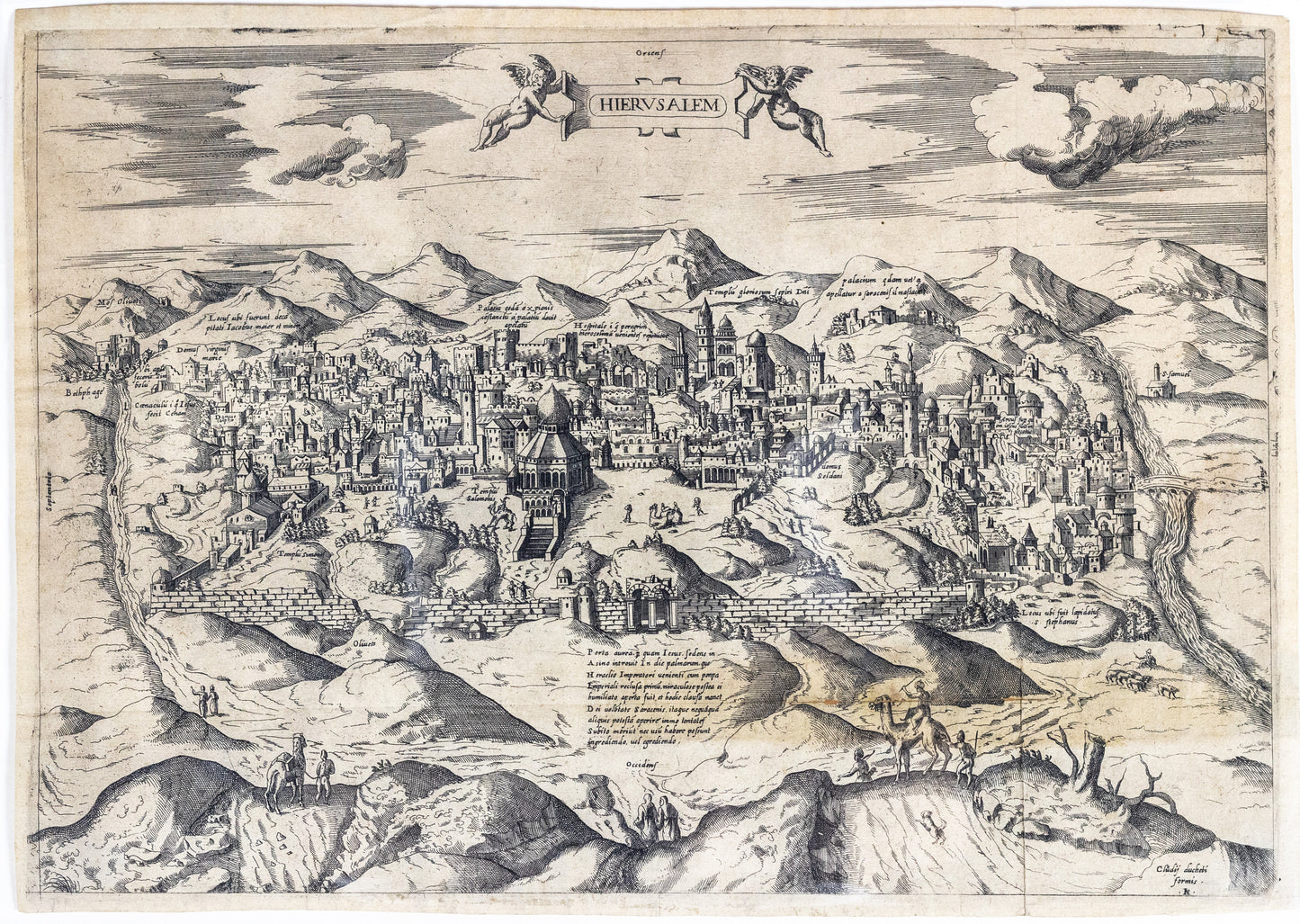 Duchetti, Claudio. Hierusalem. Venice: ca. 1570