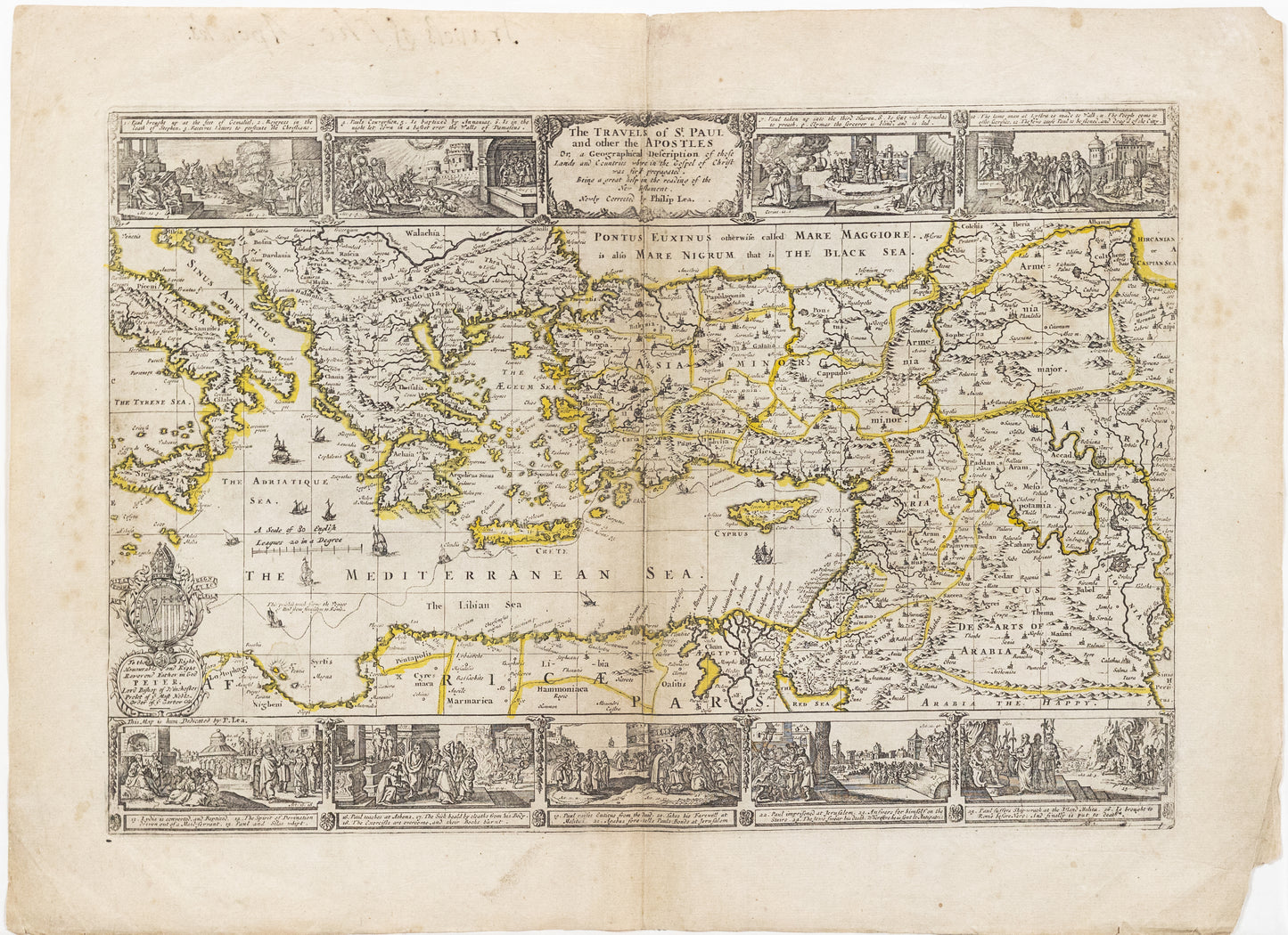 Lea, Philip. The Travels of St. Paul and other the Apostles. London: 18th c.