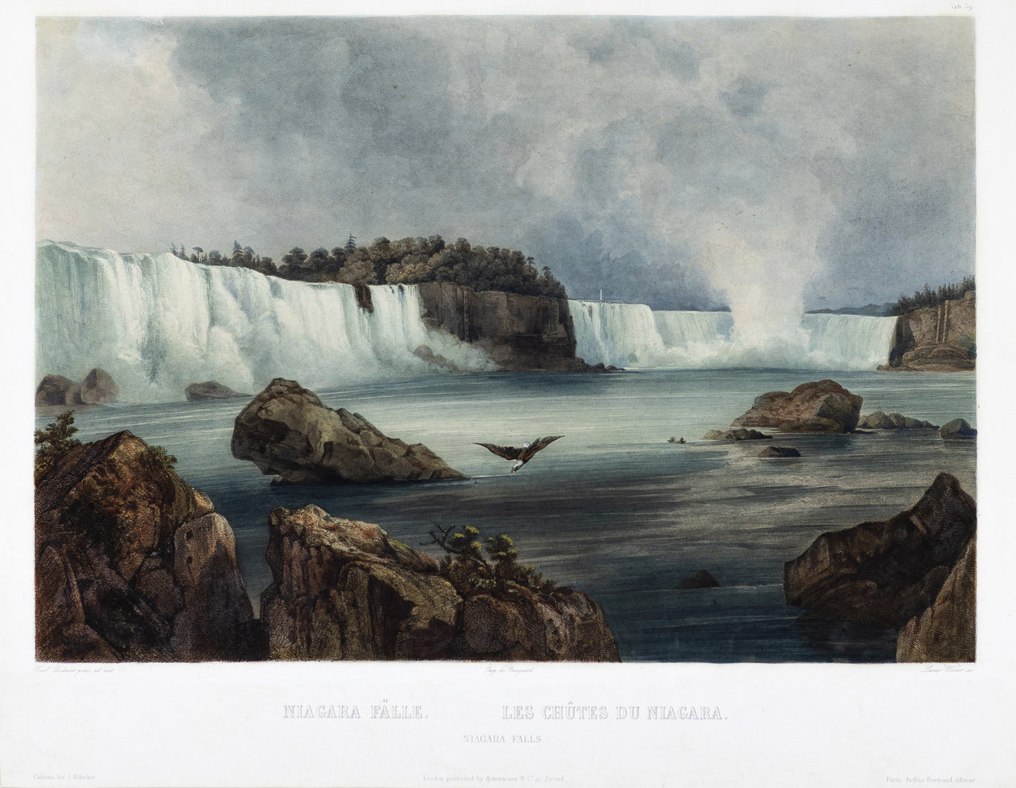 Karl Bodmer (1809-1893), Tab. 39, Niagara Falls