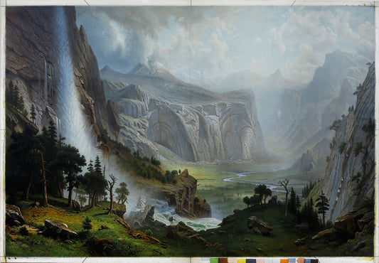 Albert Bierstadt. 'The Domes of the Yosemite'. Published Düsseldorf, 1870