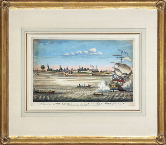 JOHN CARWITHAM (1723-1741). A View of Fort George with the City of New York from the SW. 1764
