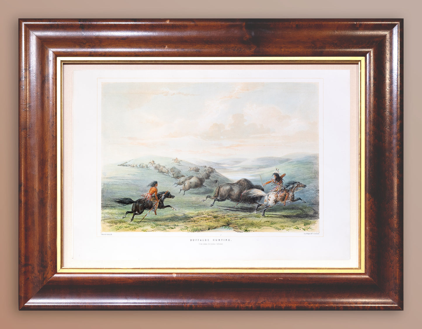 George Catlin (1794-1872), North American Indian Buffaloe Hunting