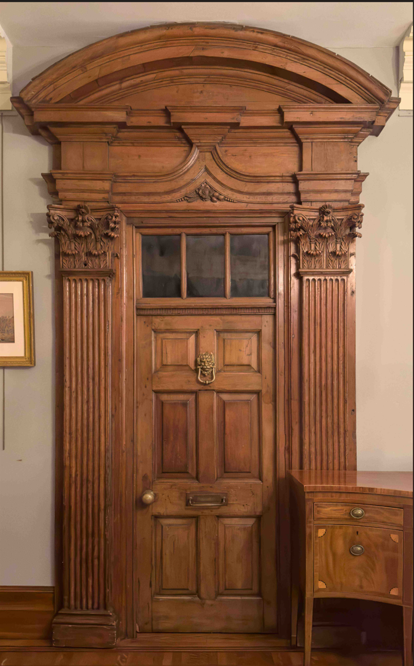 A Georgian pine doorway from Lombard Street. Ca. 1715.