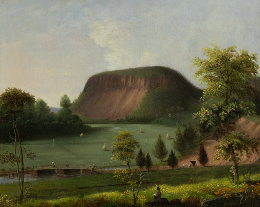 DURRIE, George Henry (American, 1820-1863). East Rock, New Haven, CT. 1849.