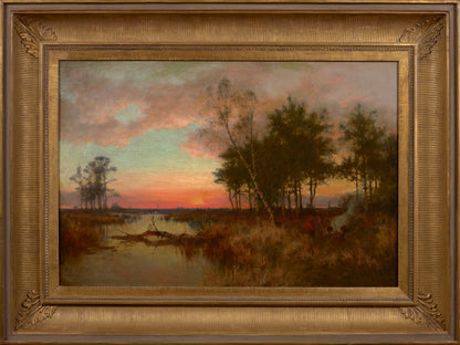 Seth Eastman (1808 – 1875) Sunset on the Texas Coastal Plains, circa 1849-1850