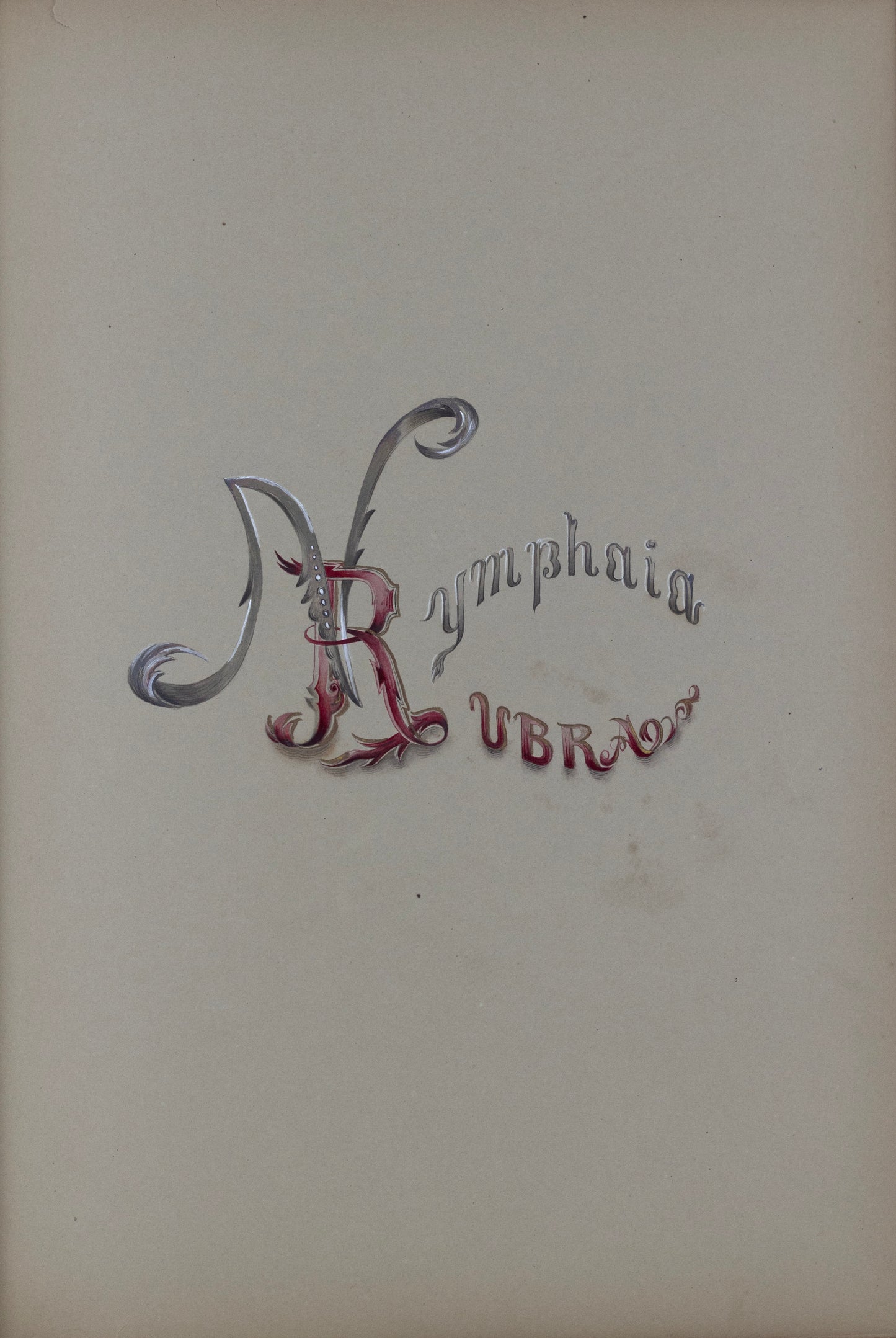 Deborah Gillingham. Nymphaia Rubra. 1870.