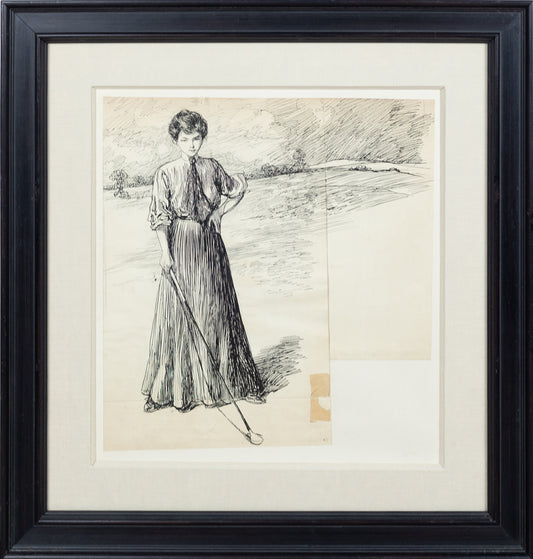 HUARD, Charles (1874-1965). Female Golfer. 1905. (New York as I Saw It)