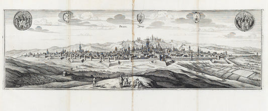 Merian, Matthaeus. Praga, Prag. Nuremberg, 1650. [Czech Republic]