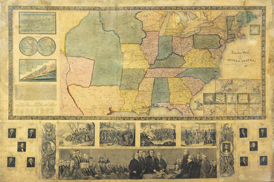 Ensign, T&E. Ensign's Travelers Guide and Map of the United States. New York, 1845.