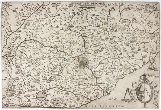 Camocio, Giovanni Francesco (1550-1575). Territoria di Roma. Venice, 1559