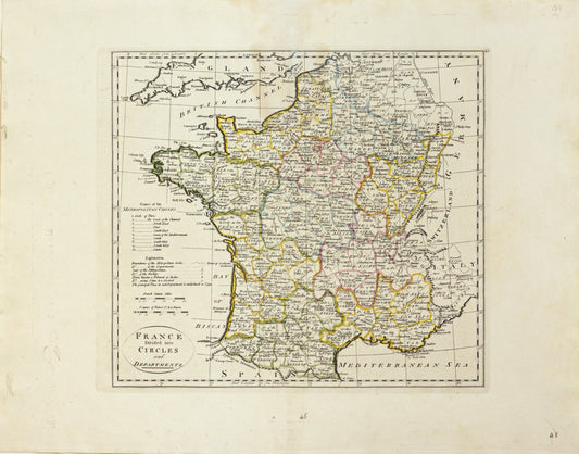 Carey, Matthew. France Divided into Circles and Departments. Philadelphia, 1814.