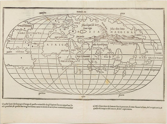 Benedetto di BORDONE (1460-1531) [World Map]. 1547.