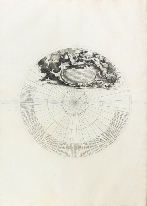 Coronelli, Vincenzo Maria. Del Sito Distanza, Divisione, e Differenti Abitatori della Terra. Venice: ca. 1691. [South Pole]