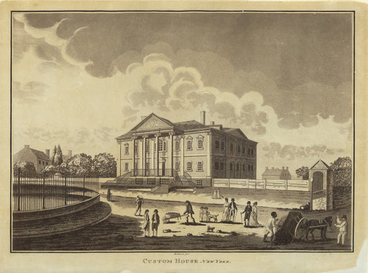 Rollinson, William. Custom House New York. 1799-1815.