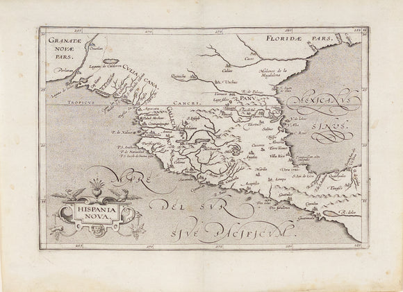 van Wytfliet, Cornelis. Hispania Nova. Louvain, 1597. [Mexico]