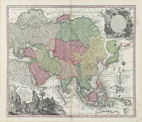 Seutter, Matthäus. Asia cum omnibus Imperiis Provinciis Statibus et insulis... Augsburg, 1697