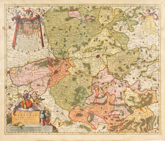 De Wit, Frederick. Nova et accurata Hannoniae Comitatus.  Amsterdam, c. 1710.