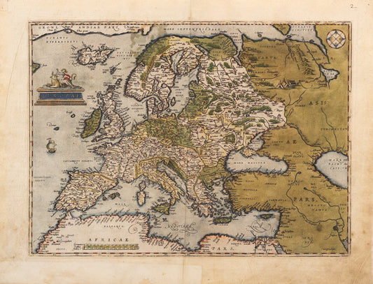 Ortelius, Abraham. Europae. Antwerp, 1584.