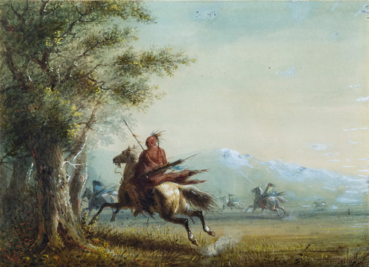 MILLER, Alfred Jacob (1857-1926) Indians in Pursuit C. 1838 - Arader Galleries