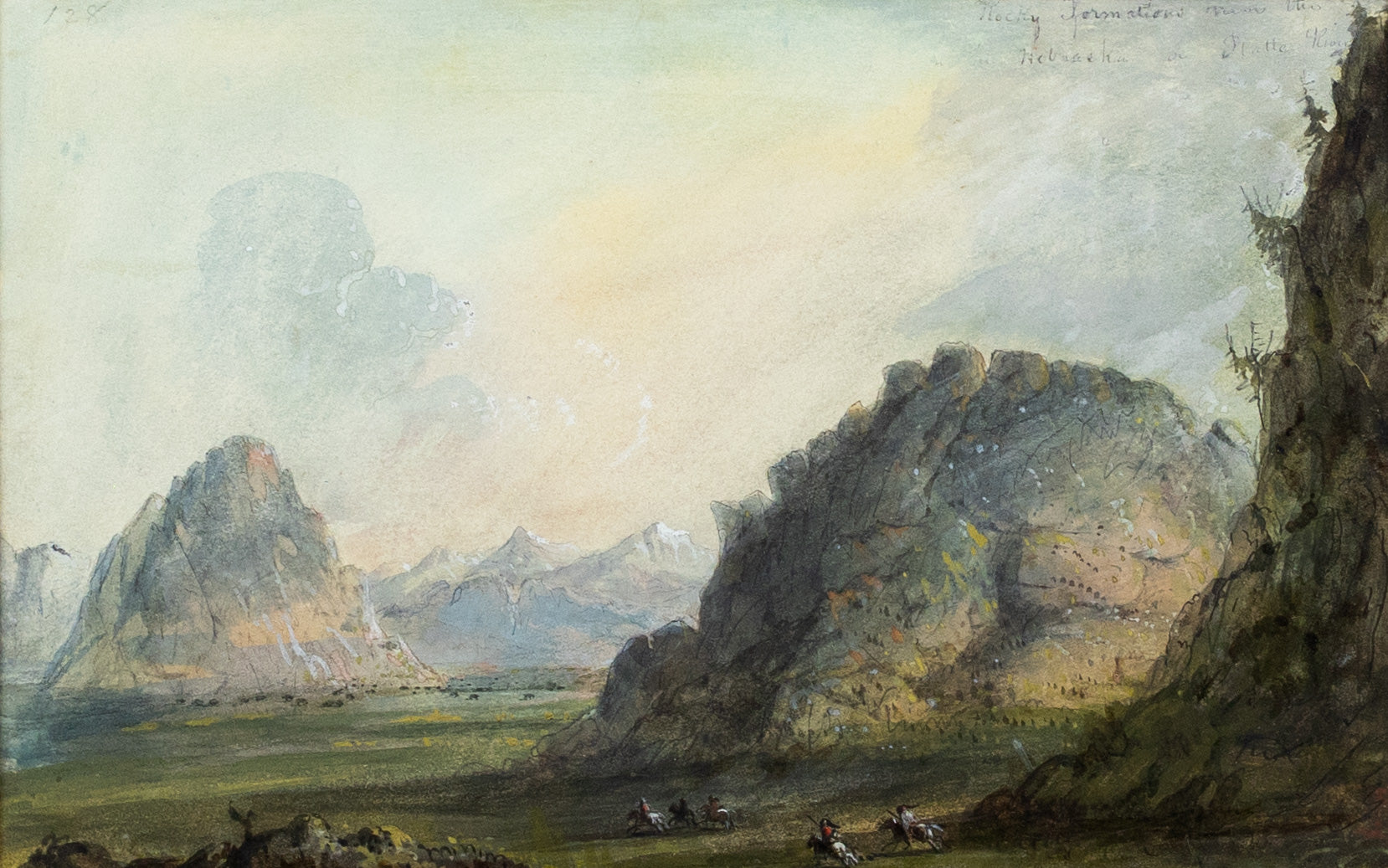 MILLER, Alfred Jacob (1857-1926) Rocky Formations near the Nebraska or Platte River - Arader Galleries